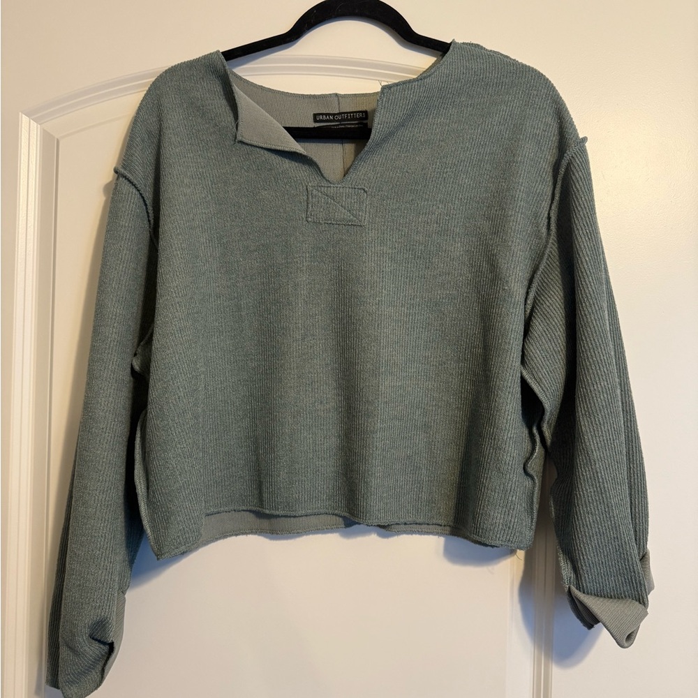 Urban Outfitters Knit Sweater in Light Green